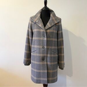 Ralph Lauren gray checkered coat